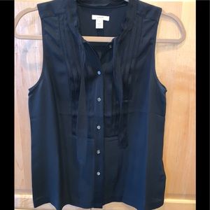 EUC. Gorgeous J. Crew tuxedo style blouse.